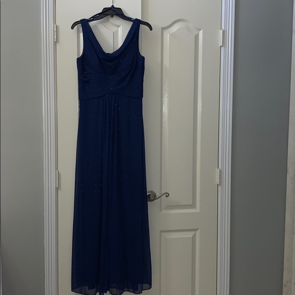 Navy blue evening dress
